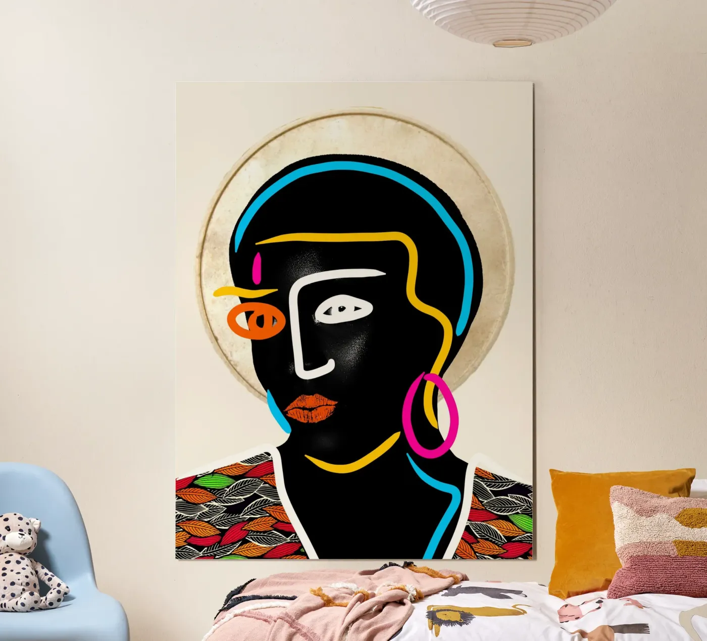 Afro Pulse poster van Mathudace Créas