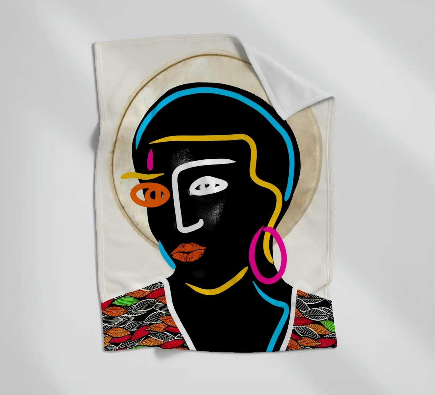 Afro Pulse Fleecedecke von Mathudace Créas