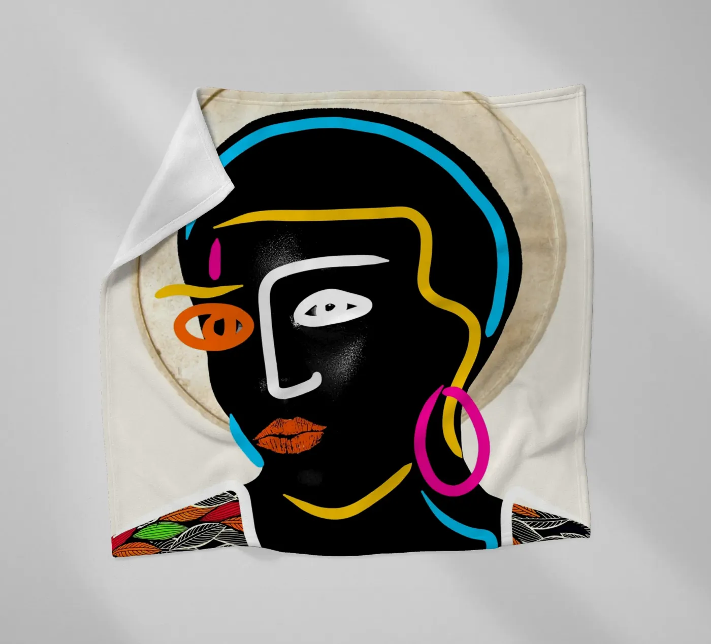 Afro Pulse Fleecedecke von Mathudace Créas