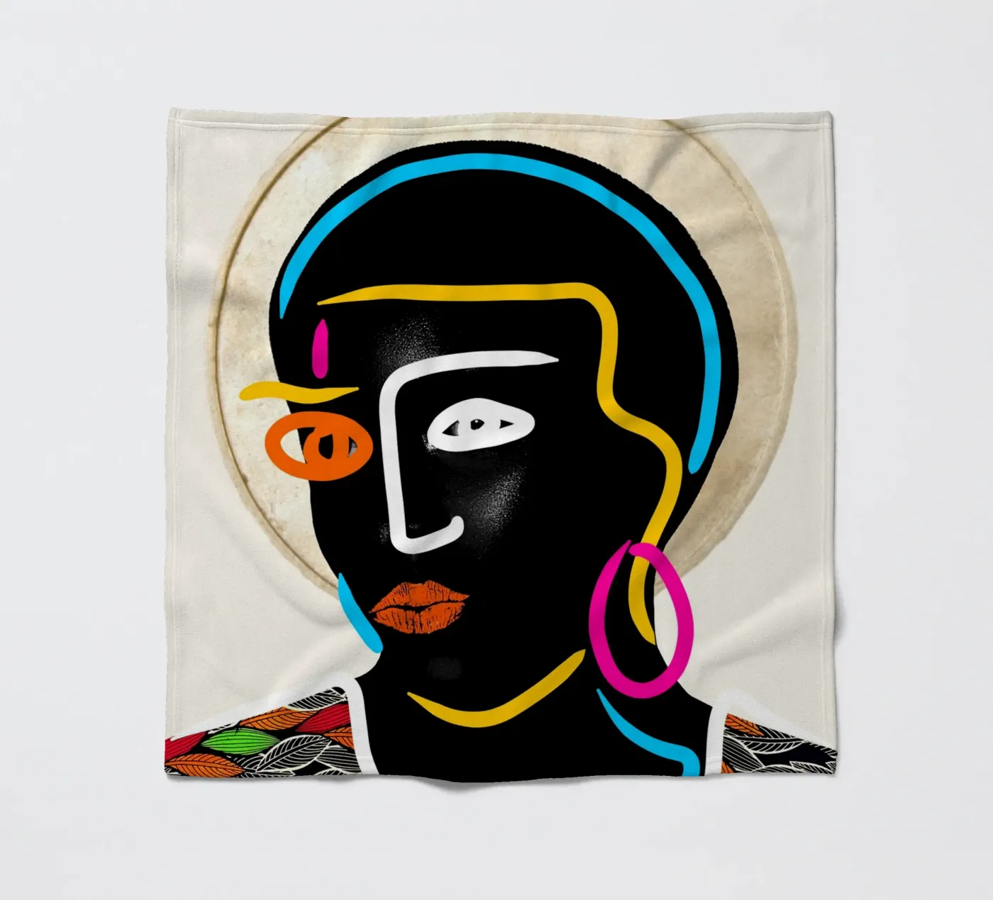 Afro Pulse Fleecedecke von Mathudace Créas