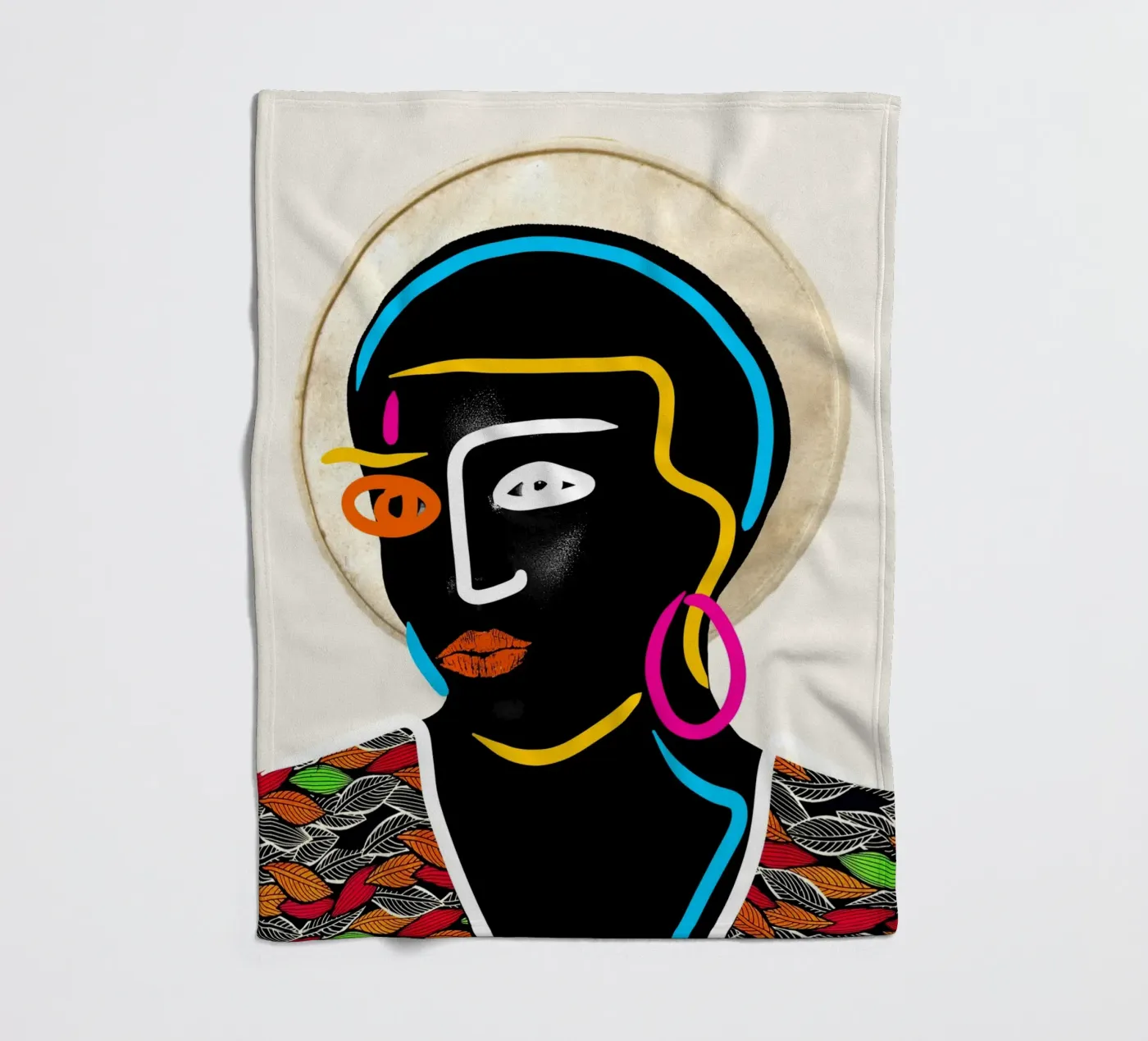 Afro Pulse Fleecedecke von Mathudace Créas