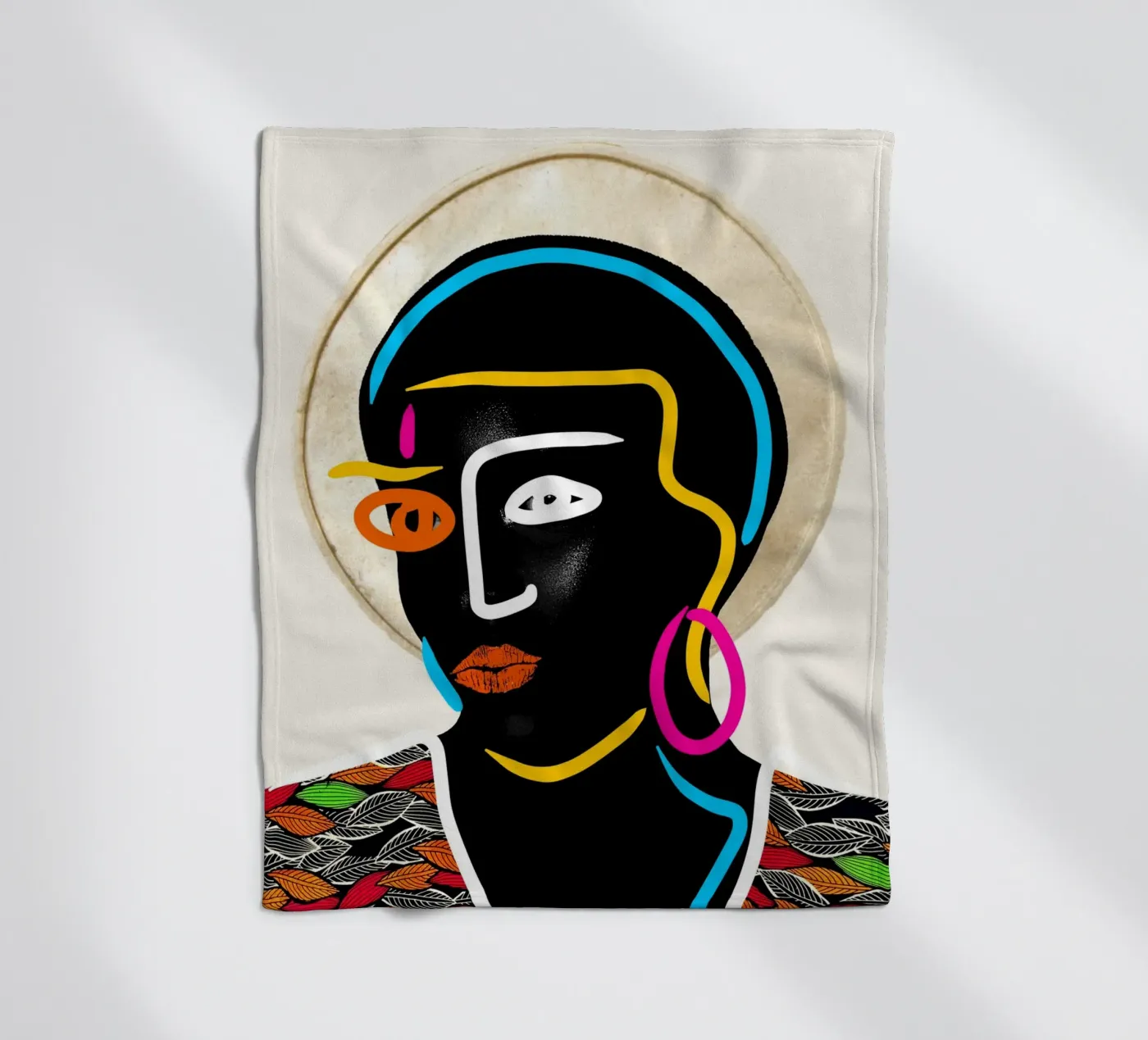 Afro Pulse Fleecedecke von Mathudace Créas