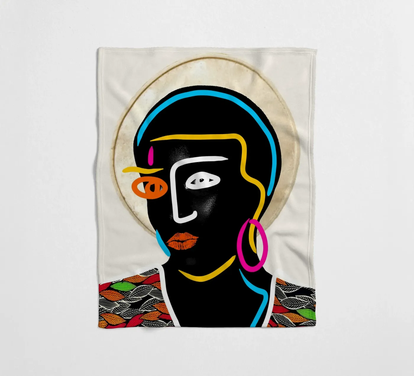 Afro Pulse Fleecedecke von Mathudace Créas