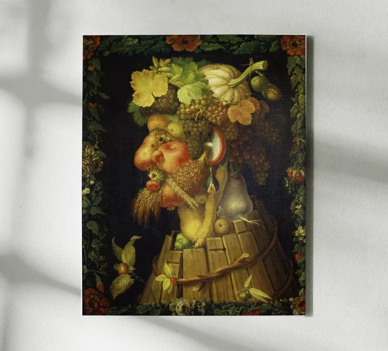 Giuseppe Arcimboldo - Autunno tela con Cornice a cassetta da ARTOTHEK