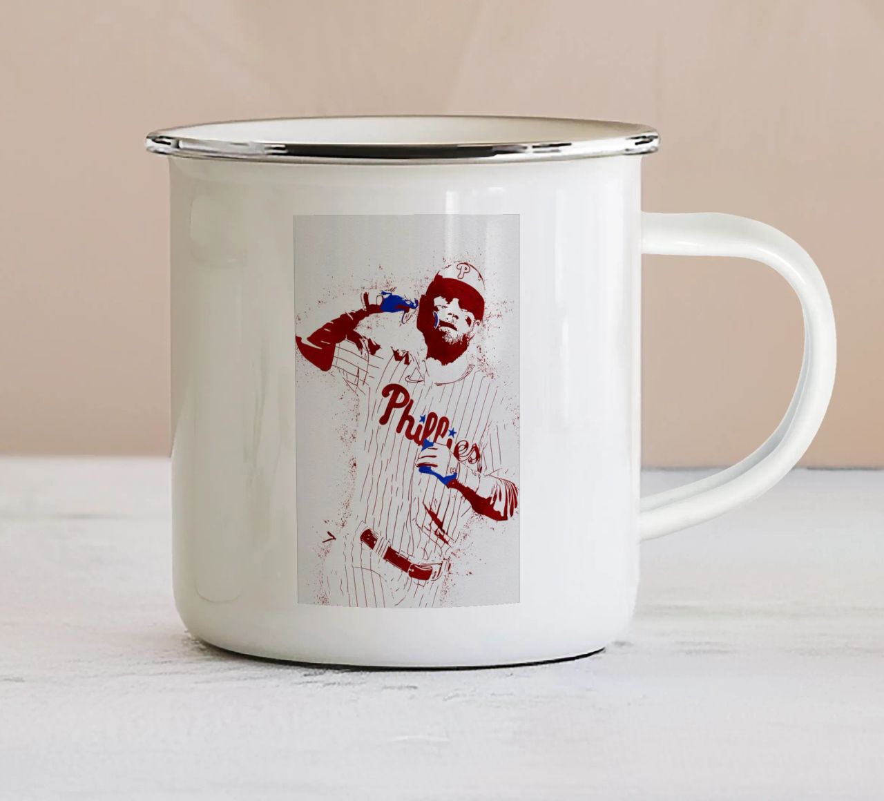 Bryce Harper tazza in smalto da tenten