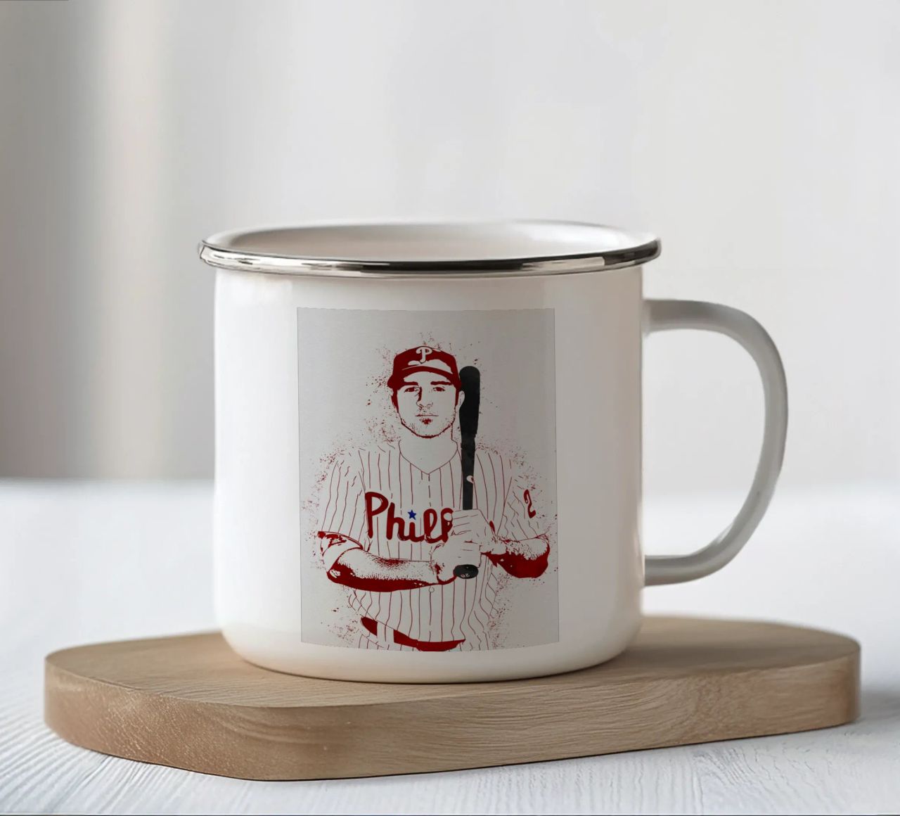 Chase Utley tazza in smalto da tenten