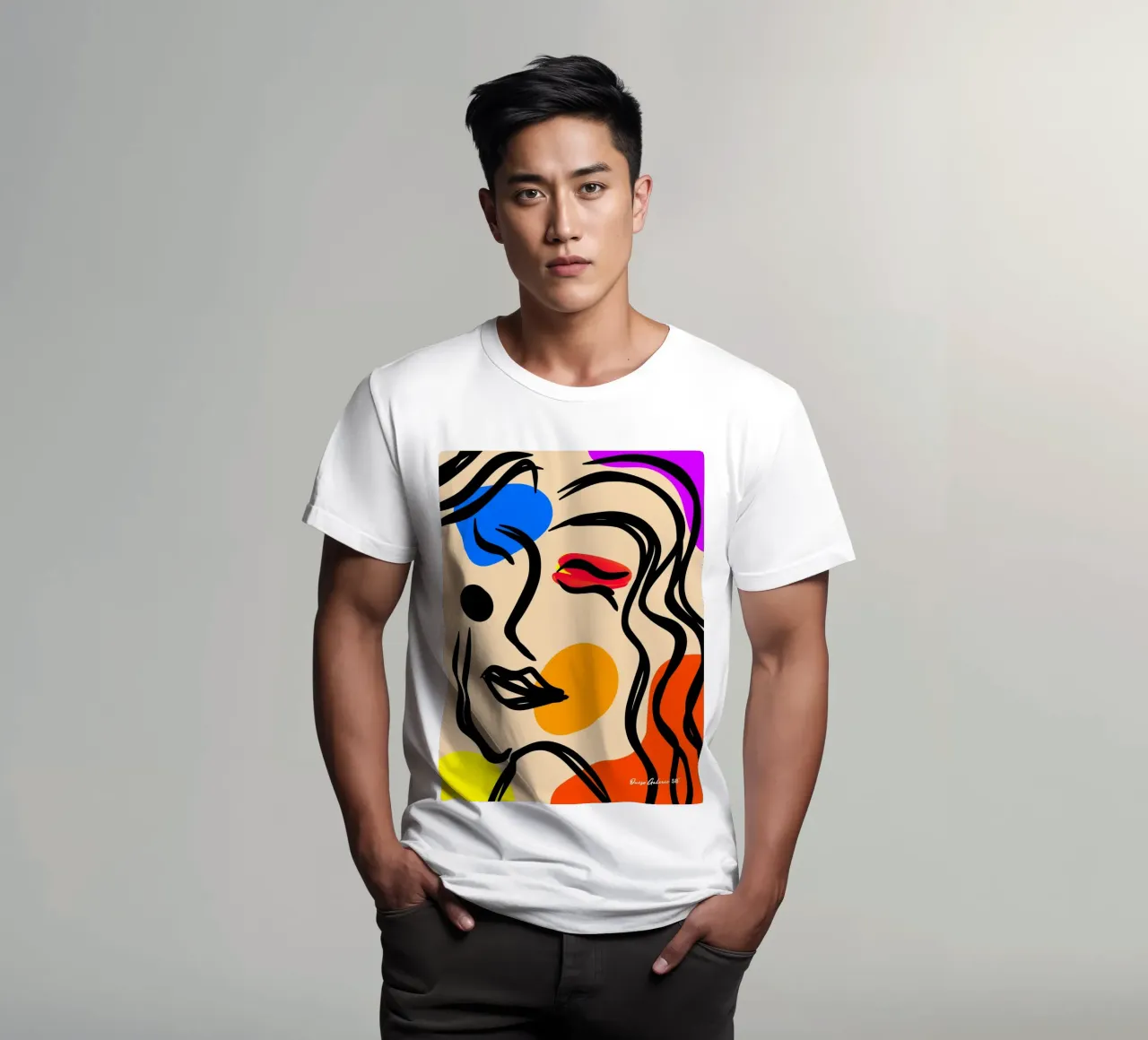 Playful Rhythm t-shirt by Mike Leymi