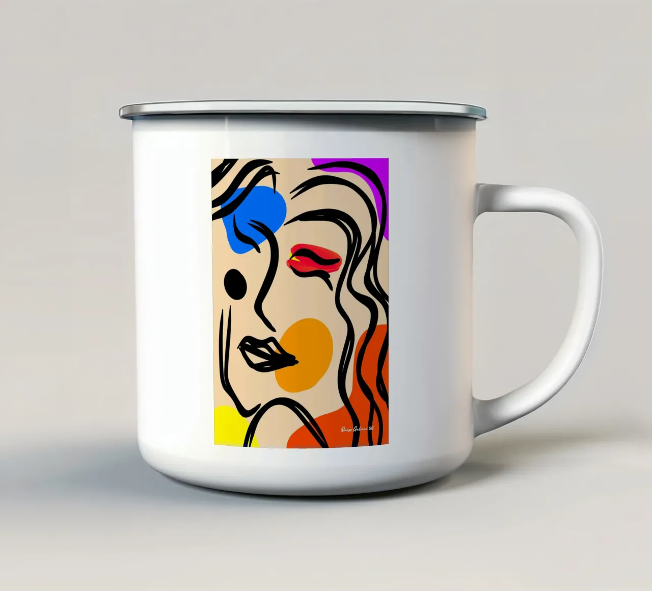 Playful Rhythm tazza in smalto da Mike Leymi