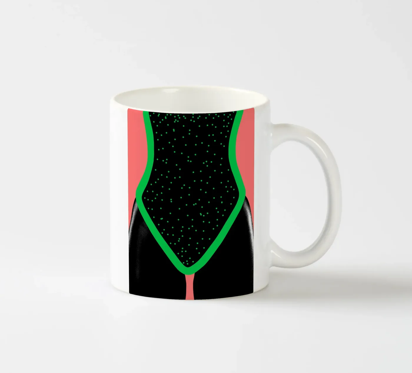 Afro Rhythmscape ceramic mug by Mathudace Créas