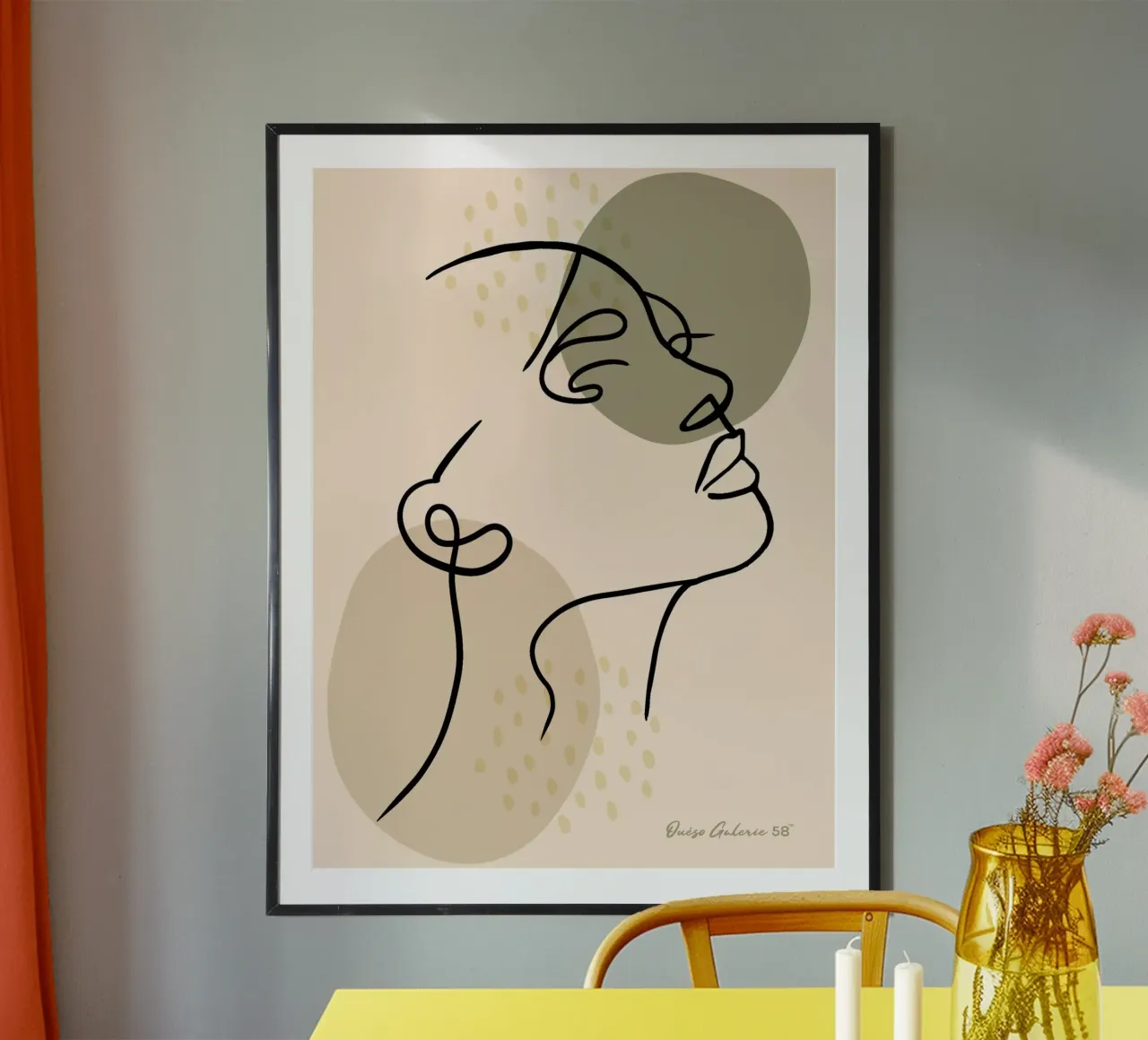 Tactile Hues poster con telaio in legno da Mike Leymi