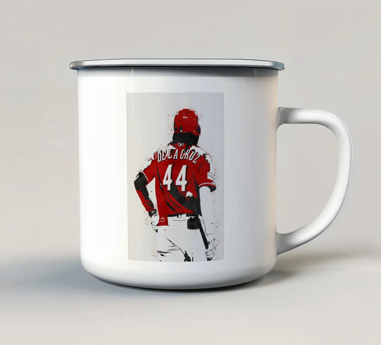 Elly De La Cruz Cincinnati Reds tazza in smalto da tenten