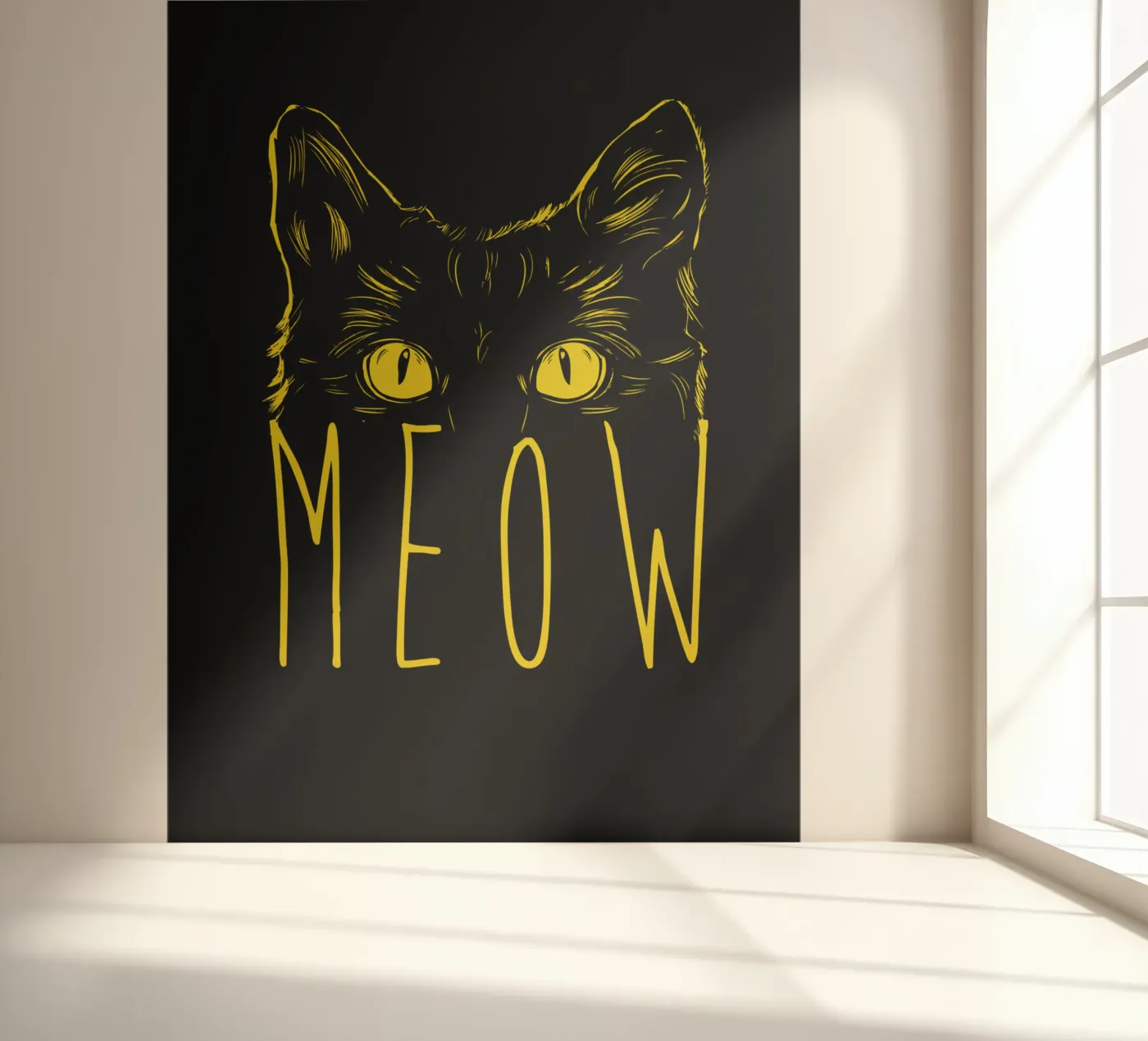 Meow fotobehang van Balazs Solti