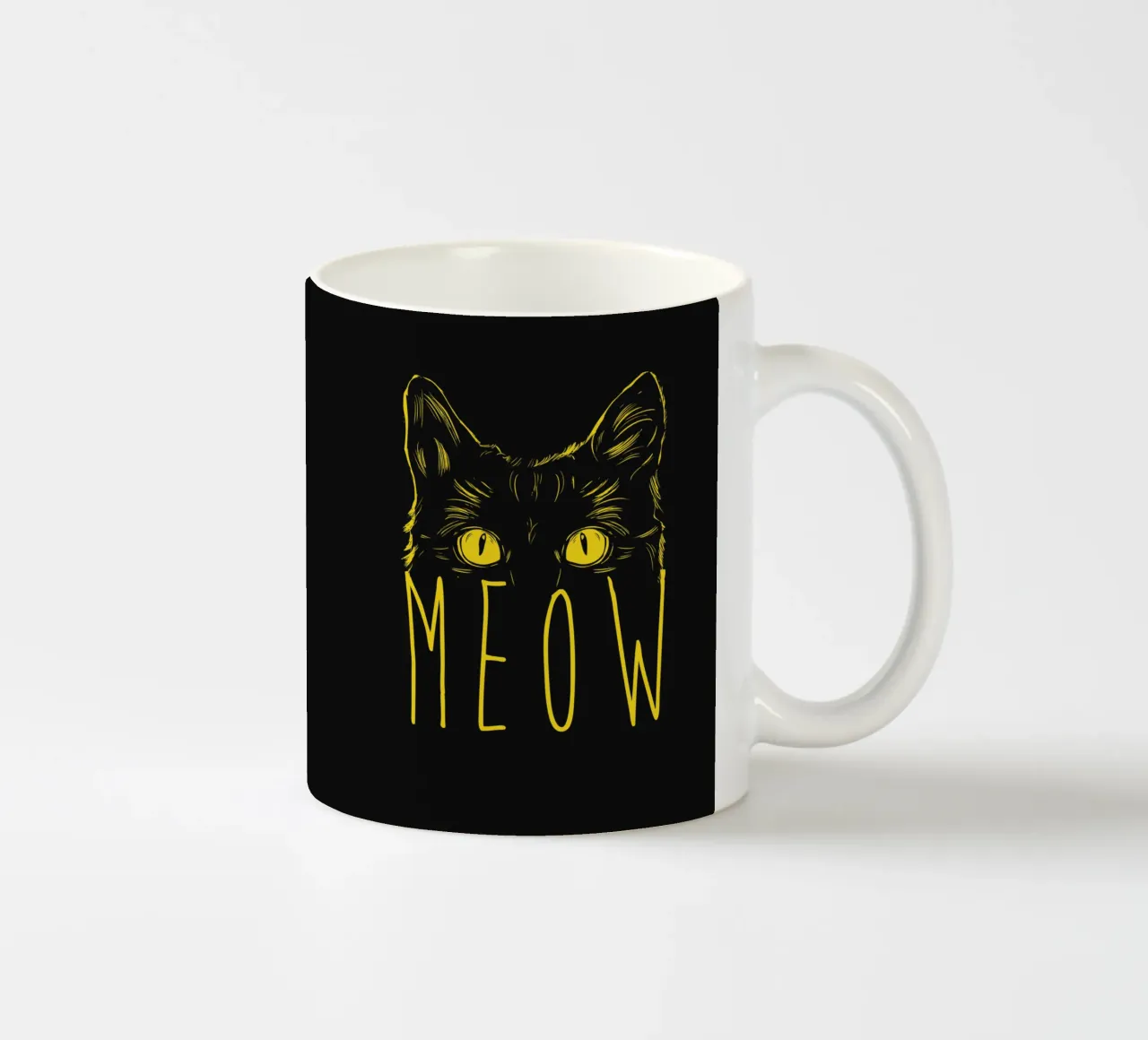 Meow tazza in ceramica da Balazs Solti