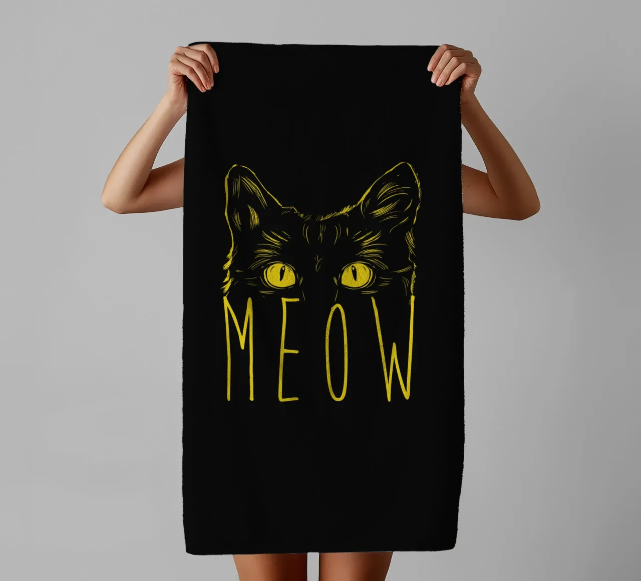 Meow badhanddoek van Balazs Solti