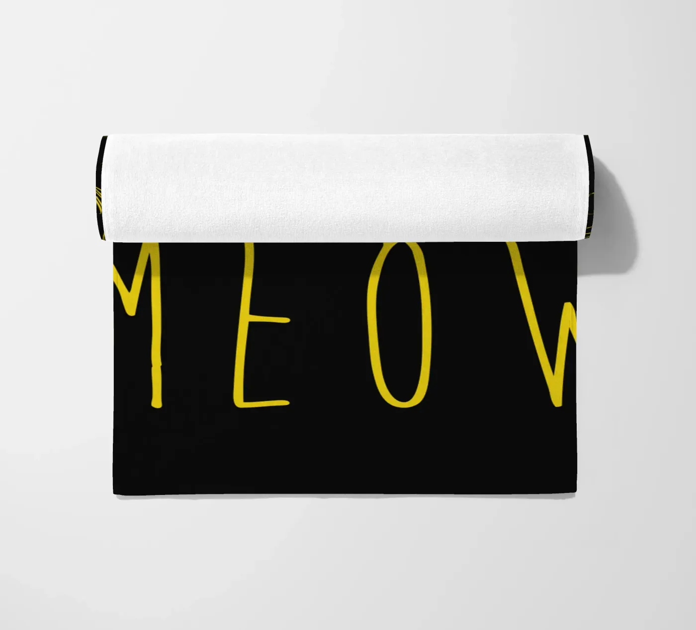 Meow beach towel by Balazs Solti