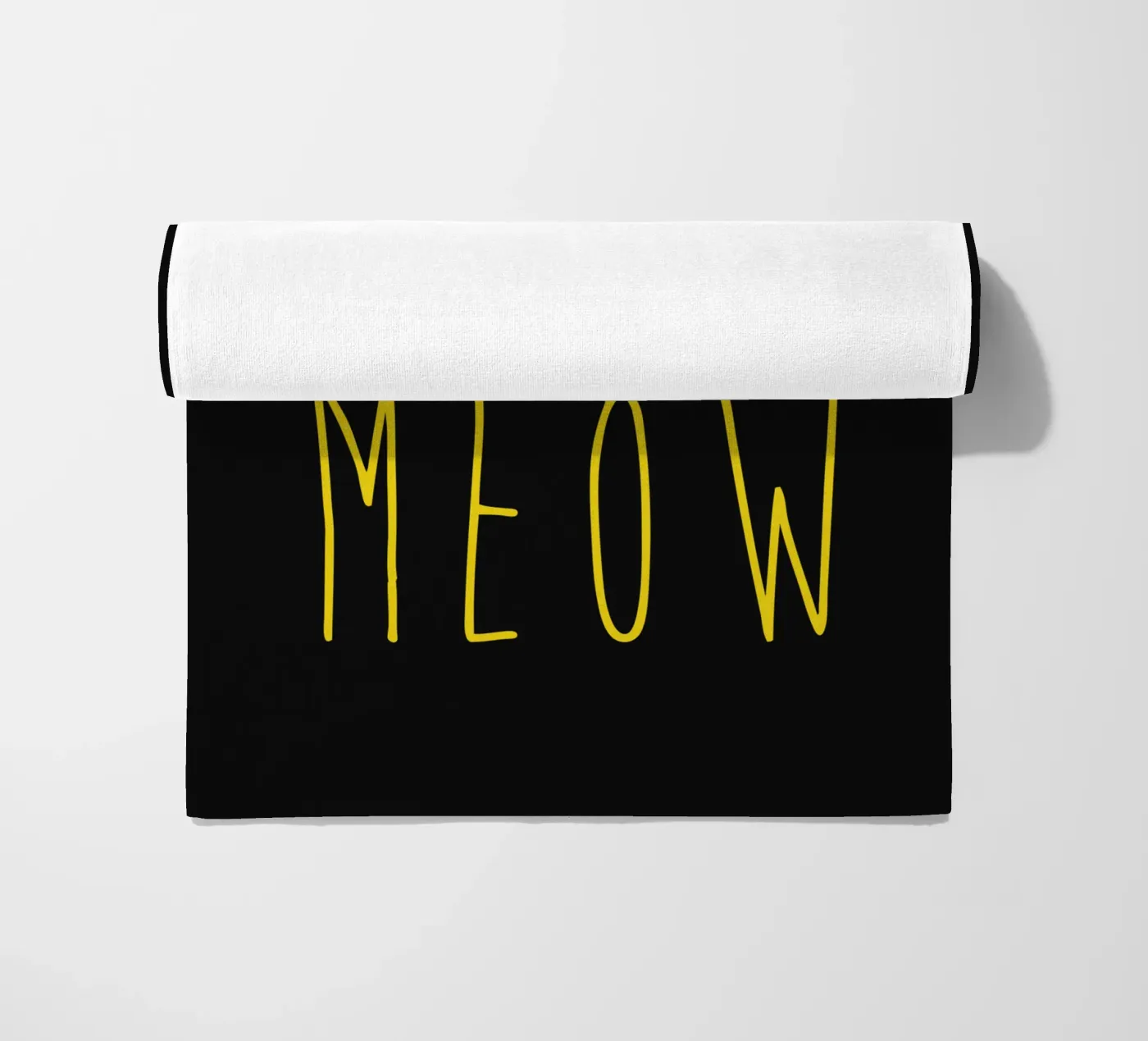 Meow beach towel by Balazs Solti
