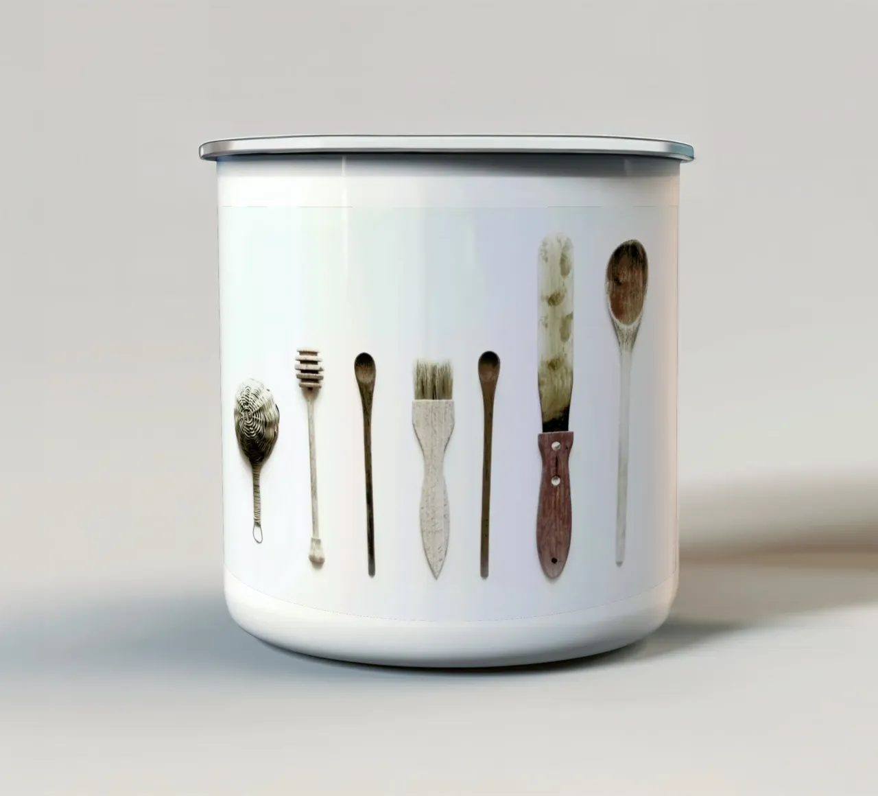 Spoon Collection N2 taza de esmalte de Miles of Light
