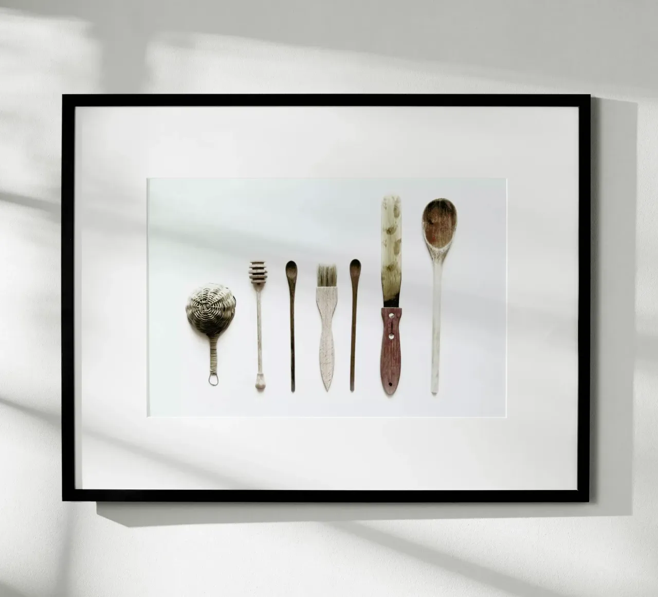 Spoon Collection N2 poster con telaio in legno da Miles of Light