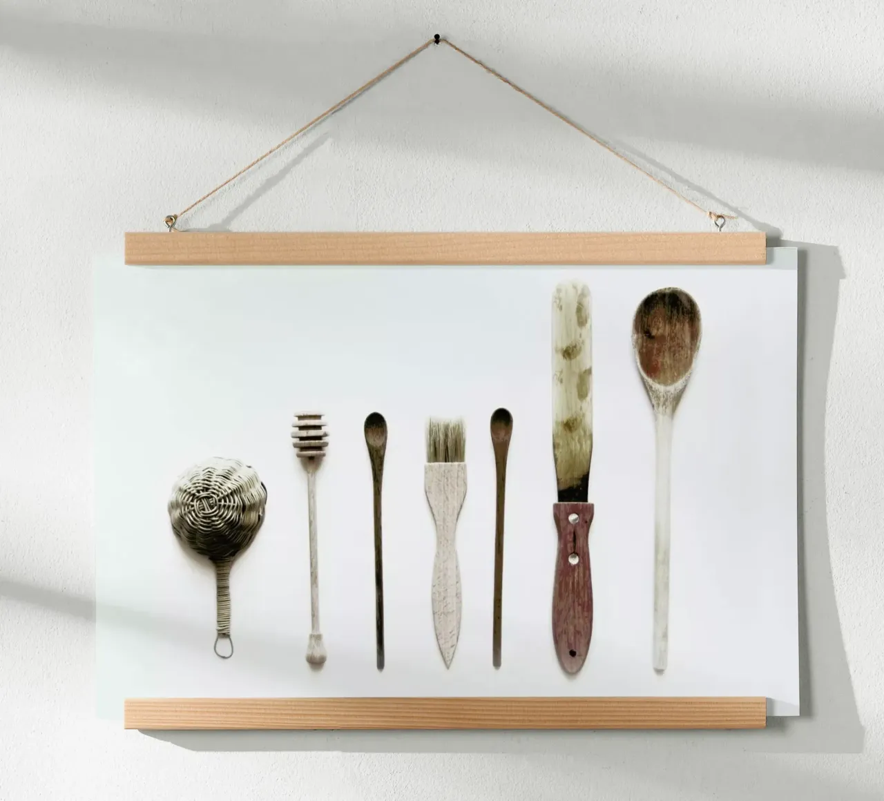 Spoon Collection N2 poster con telaio in legno da Miles of Light