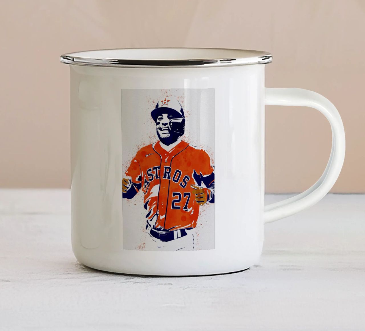jose altuve tazza in smalto da tenten