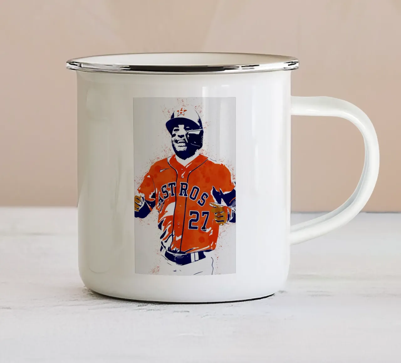 jose altuve taza de esmalte de tenten