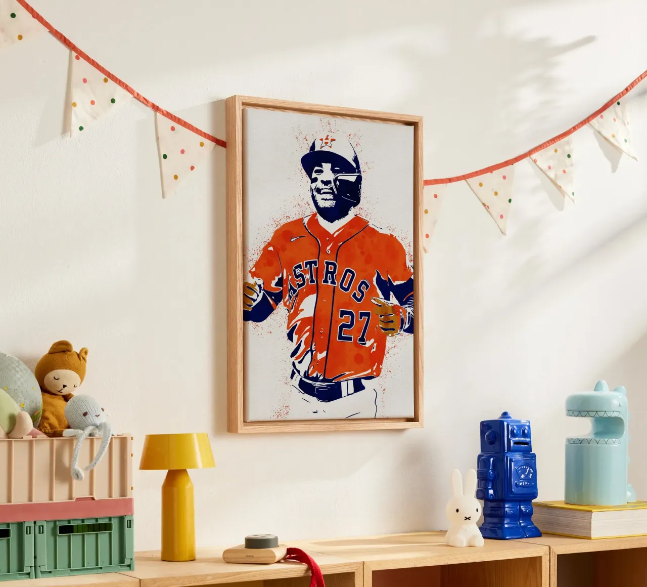 jose altuve tela con Cornice a cassetta da tenten