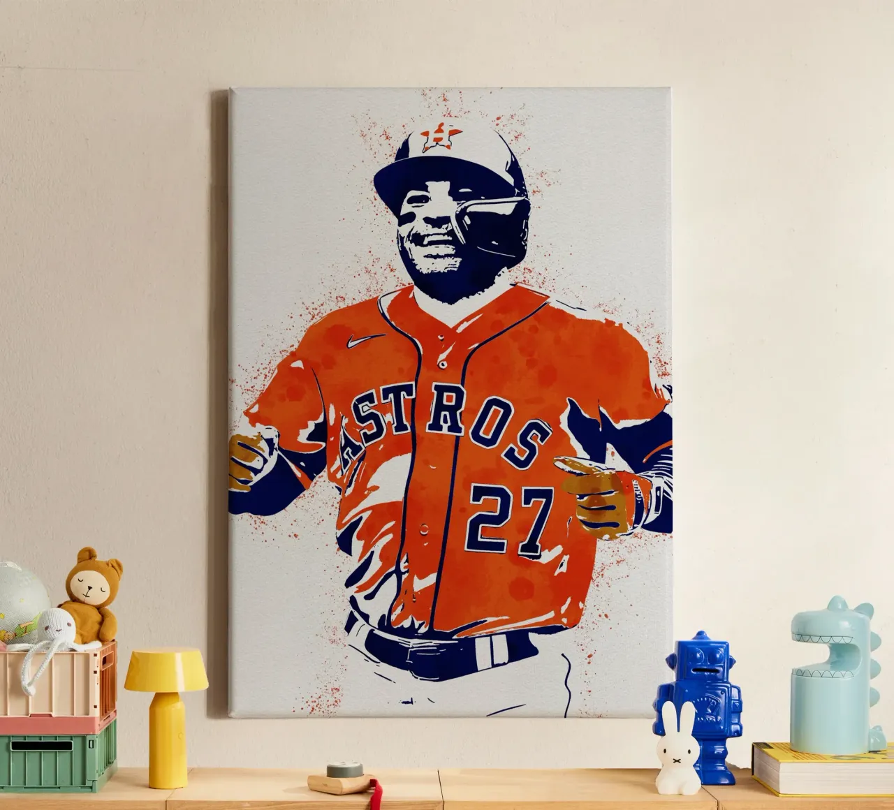 jose altuve tela con Cornice a cassetta da tenten