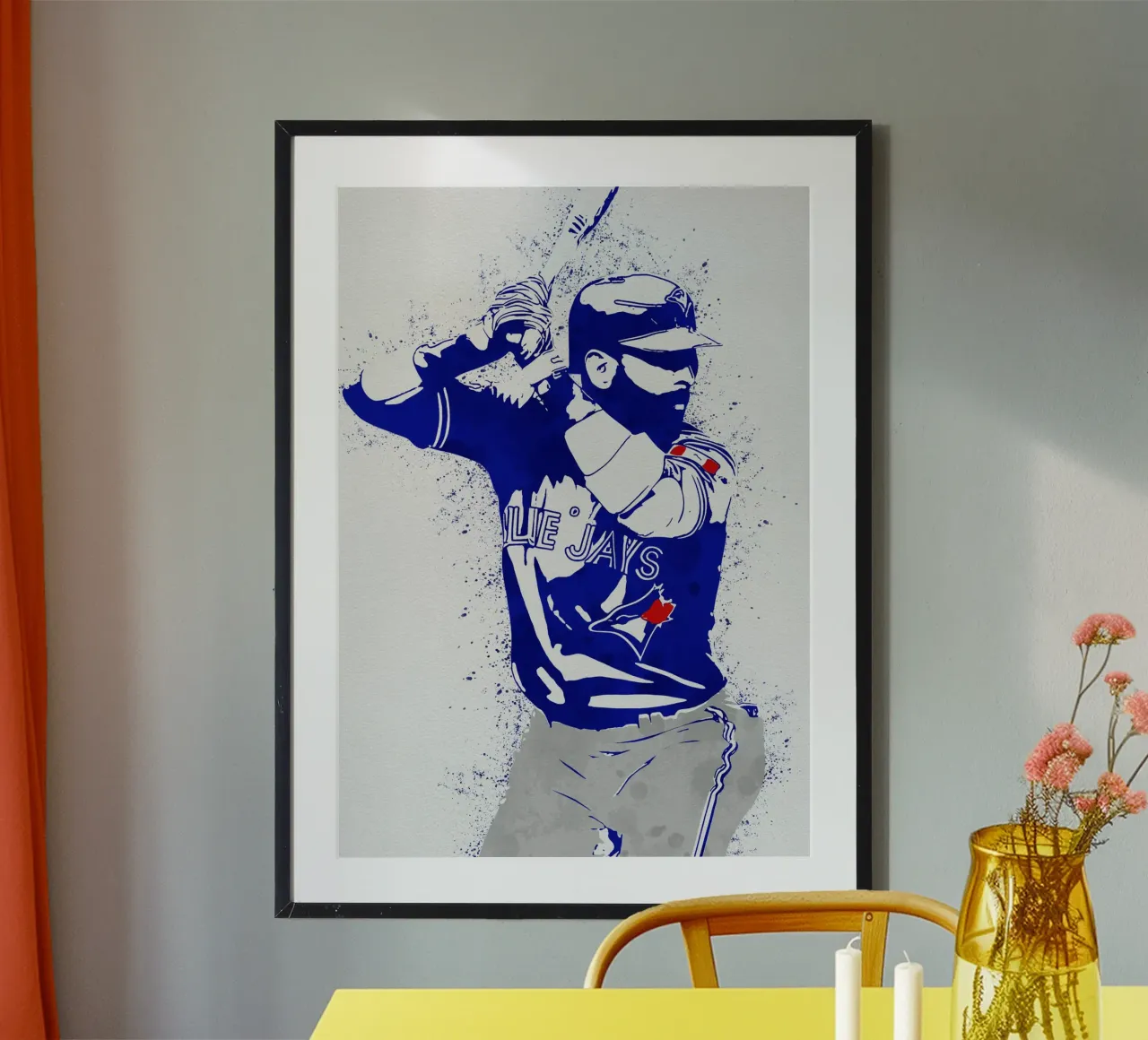 Jose Bautista poster con telaio in legno da tenten