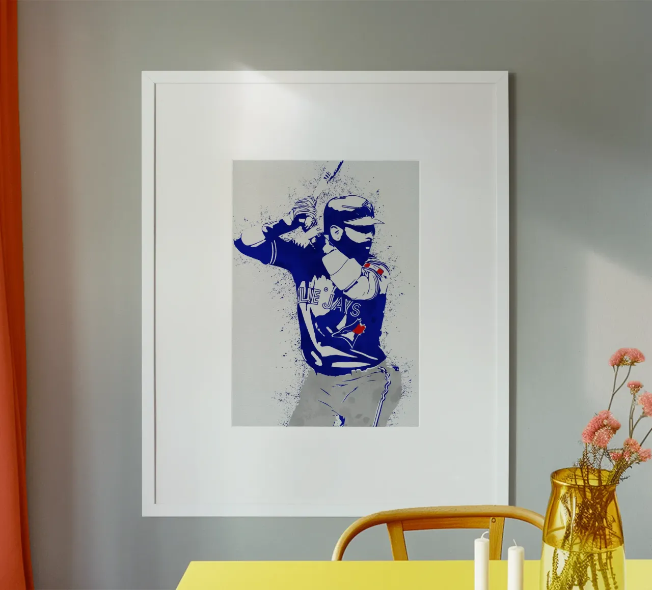 Jose Bautista poster con telaio in legno da tenten