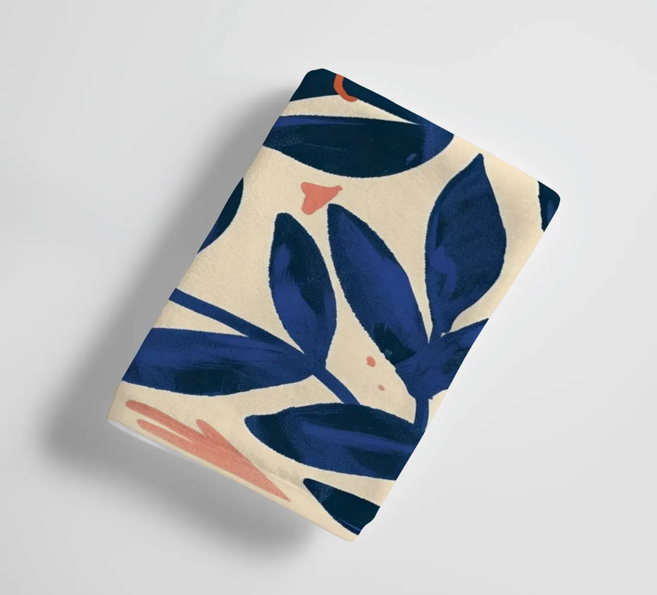 Bianco Piccione Primavera Blu Piante Botaniche Stile Boho Natura asciugamano da bagno da Gentle Echoes Art