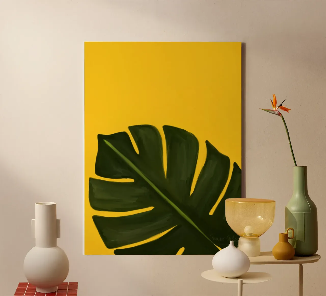 Contemporary Forms canvas with Floater frame by Mike Leymi