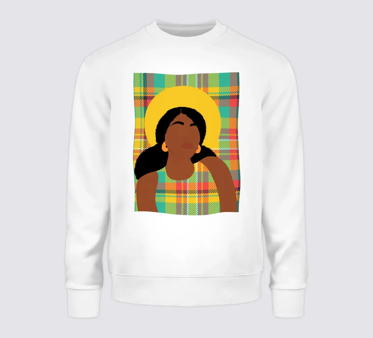 Plaid Resonance felpa da Mathudace Créas