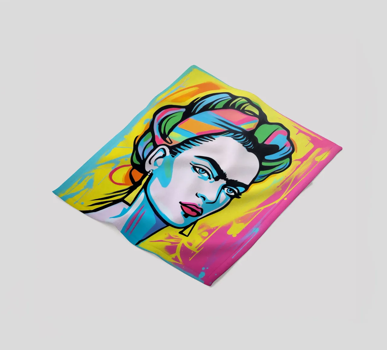 Bunte Frida POP coperta in pile da Carinaprint