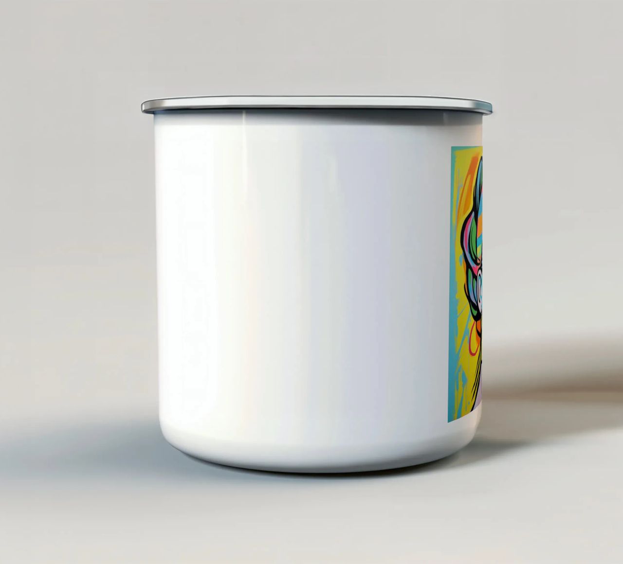 Bunte Frida POP tazza in smalto da Carinaprint