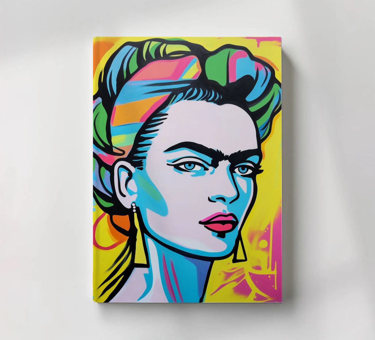 Bunte Frida POP notebook by Carinaprint