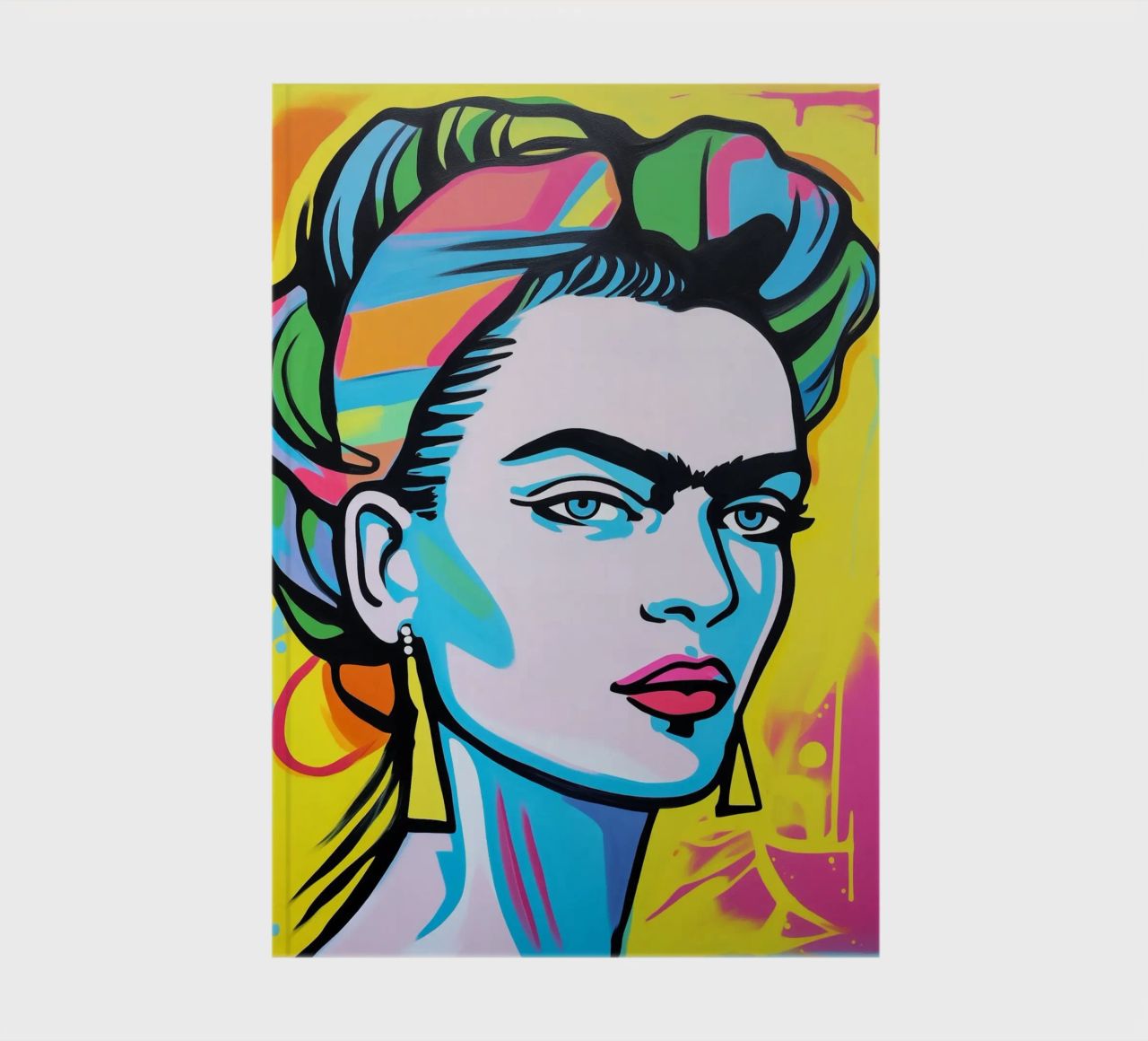 Bunte Frida POP notebook by Carinaprint