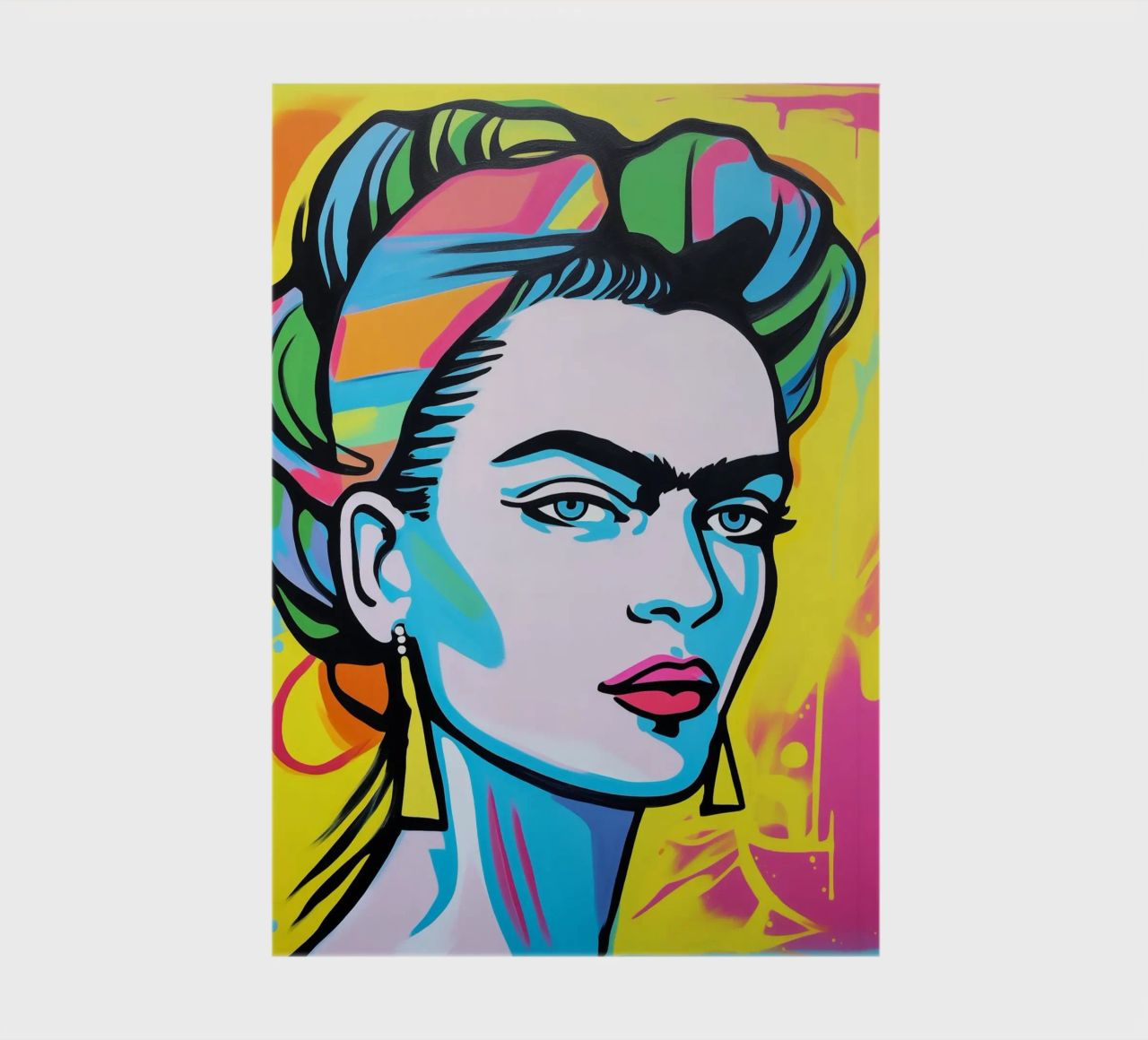 Bunte Frida POP notebook by Carinaprint