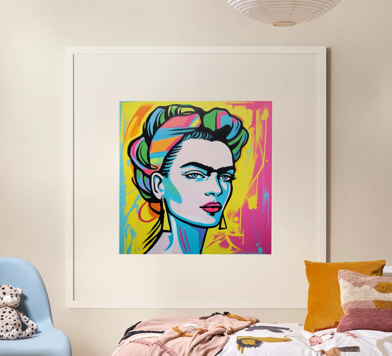 Bunte Frida POP poster by Carinaprint