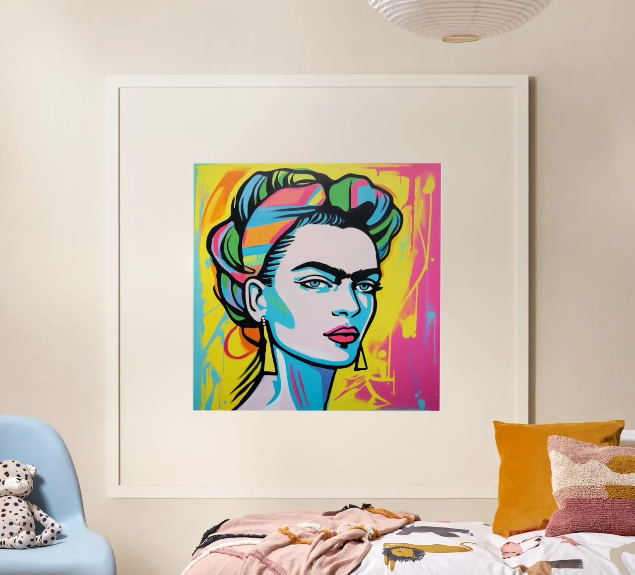 Bunte Frida POP poster da Carinaprint