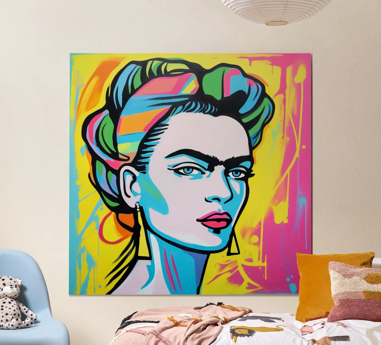 Bunte Frida POP poster da Carinaprint