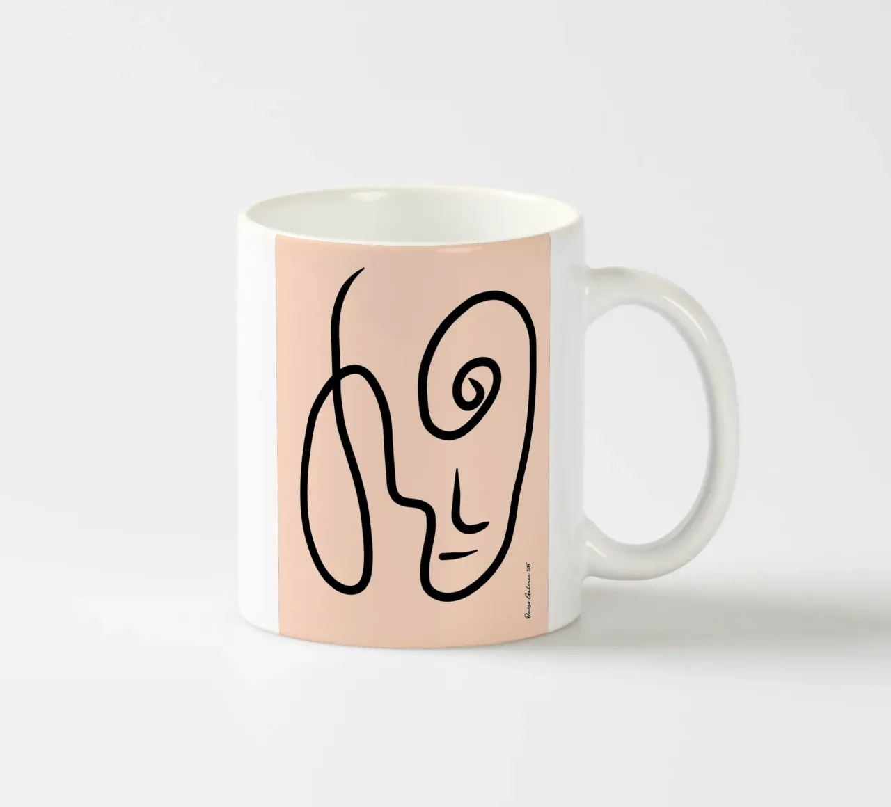 Bold Silhouettes tazza in ceramica da Mike Leymi