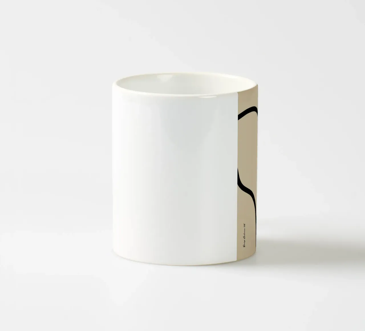 Fluid Horizons tazza in ceramica da Mike Leymi