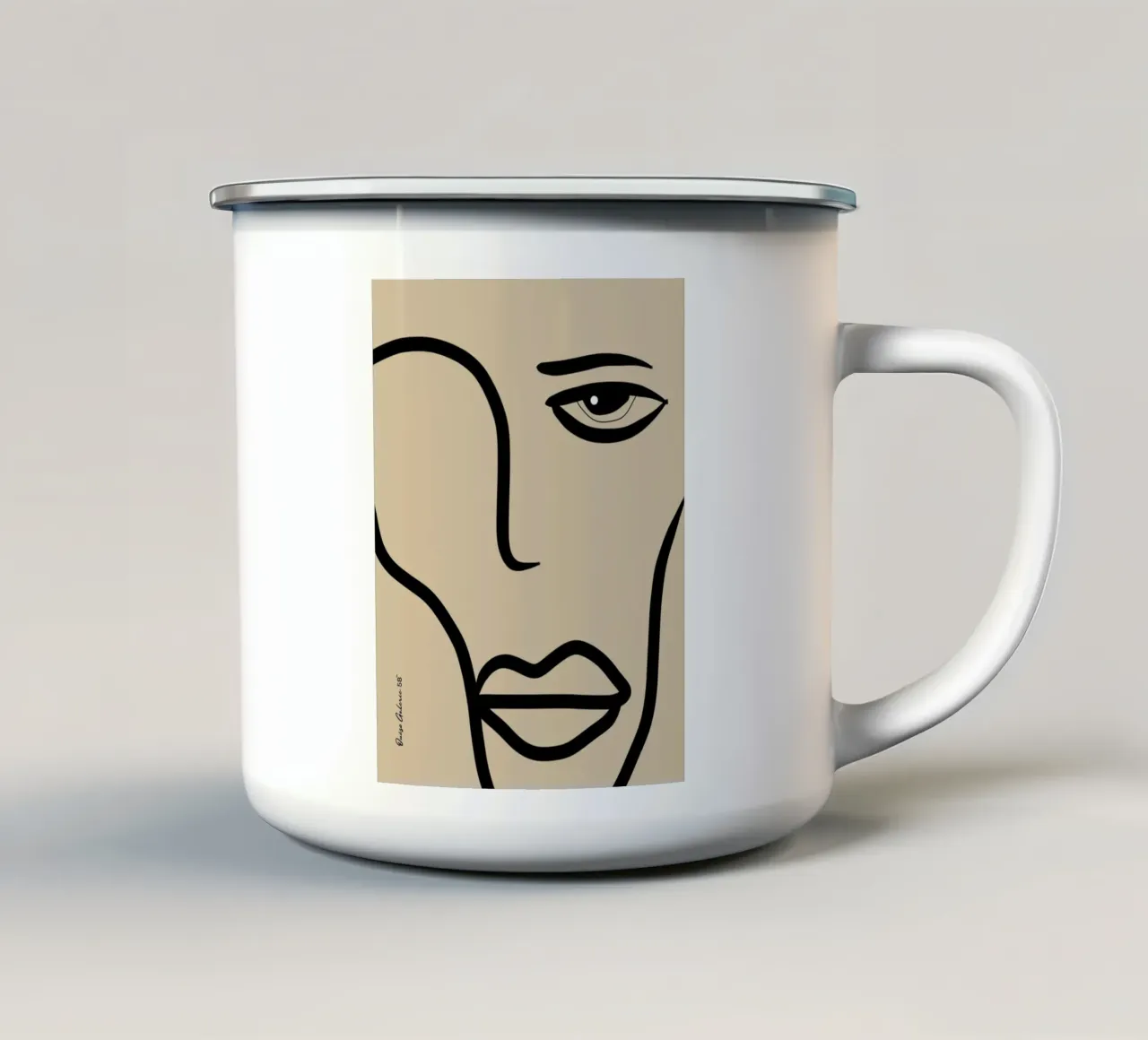 Fluid Horizons tazza in smalto da Mike Leymi