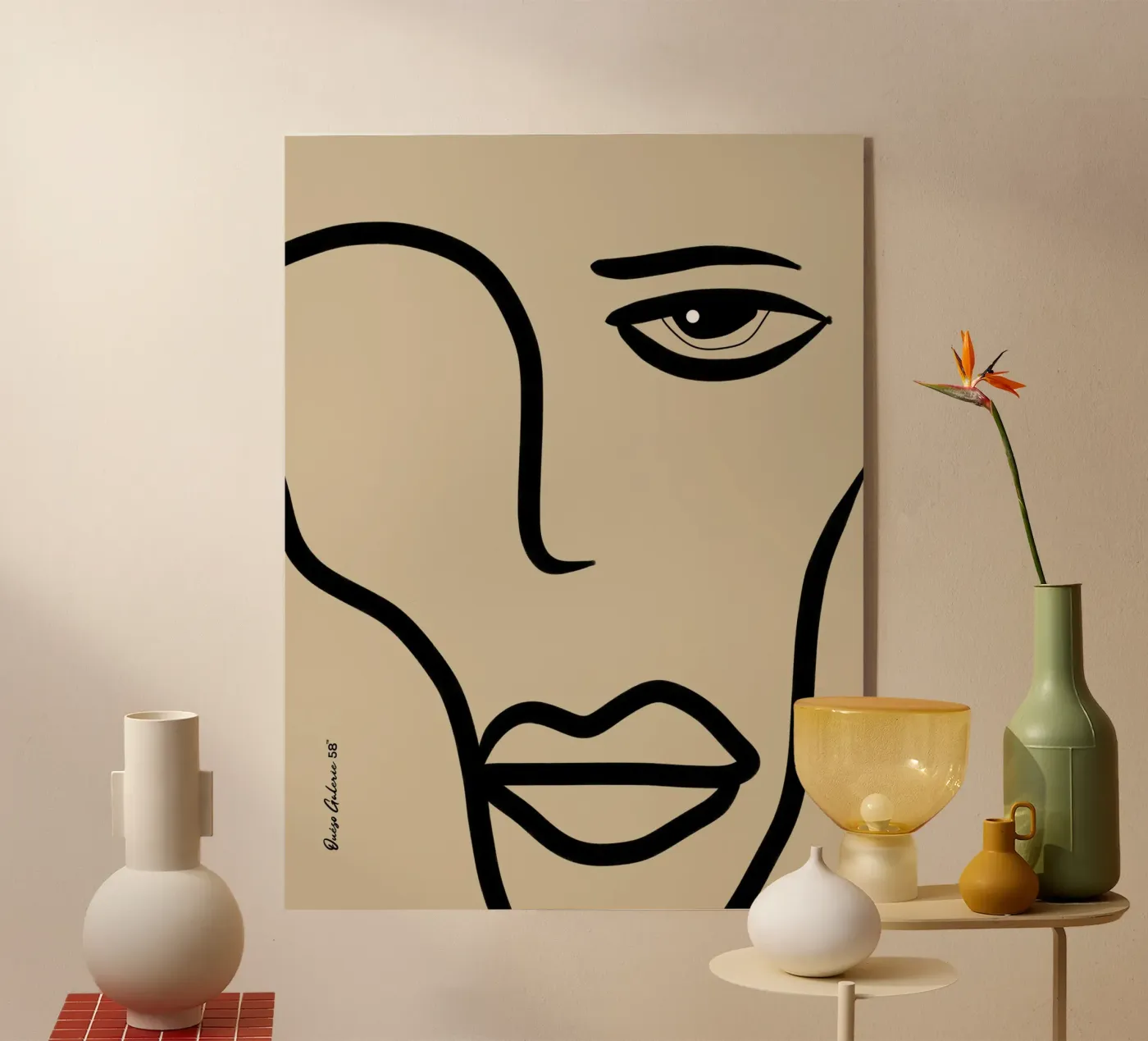 Fluid Horizons acryl van Mike Leymi