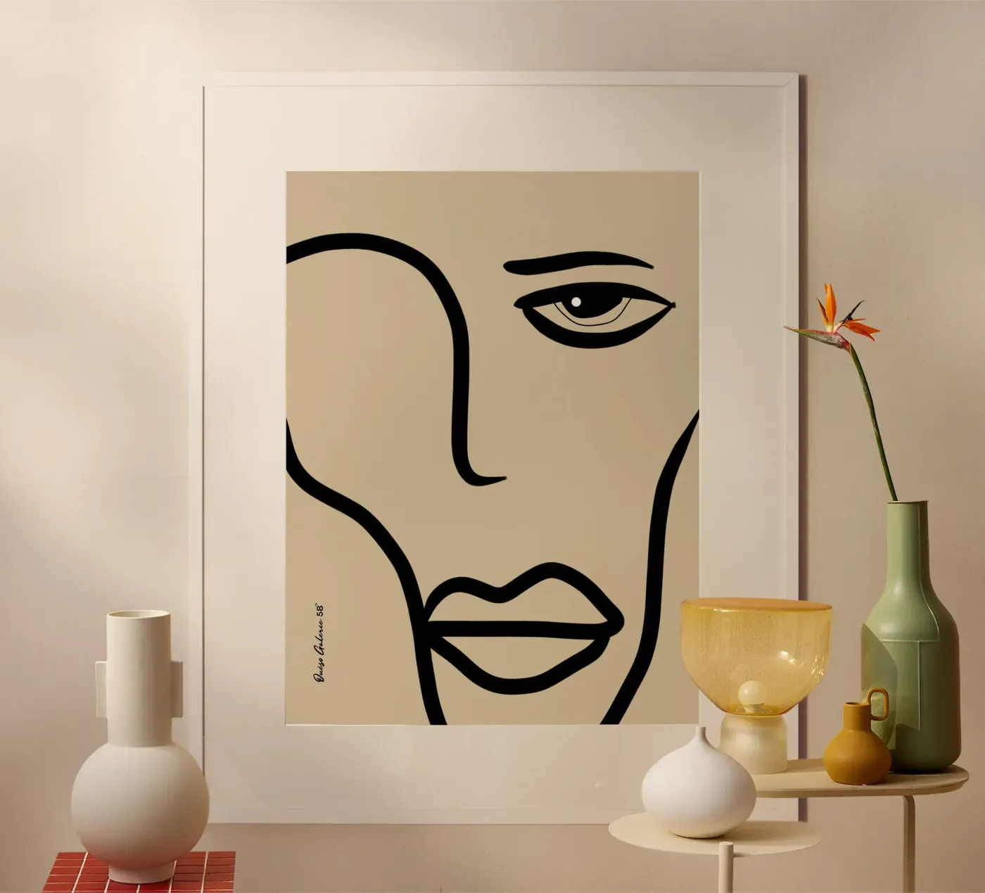 Fluid Horizons poster van Mike Leymi