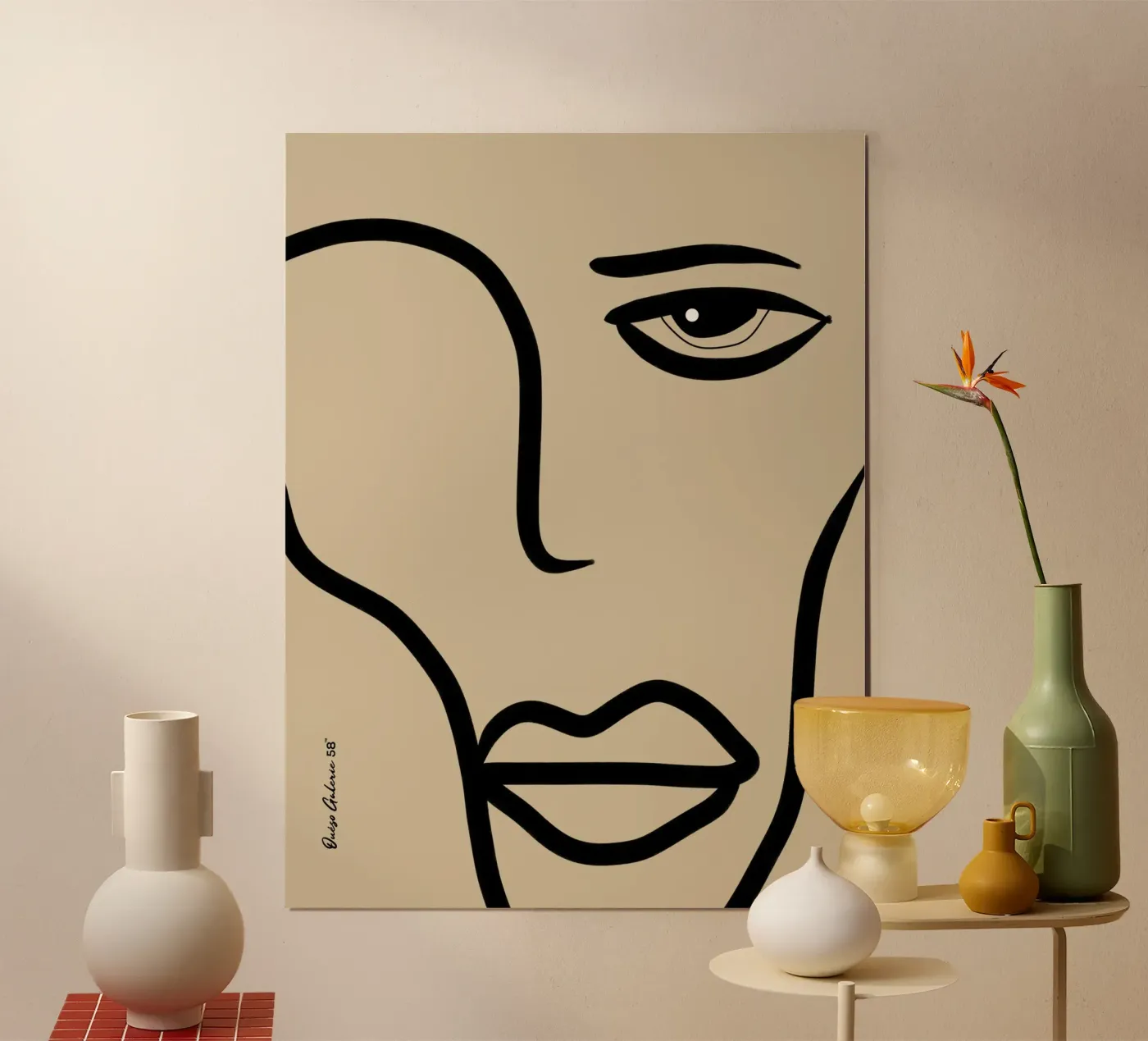 Fluid Horizons poster van Mike Leymi