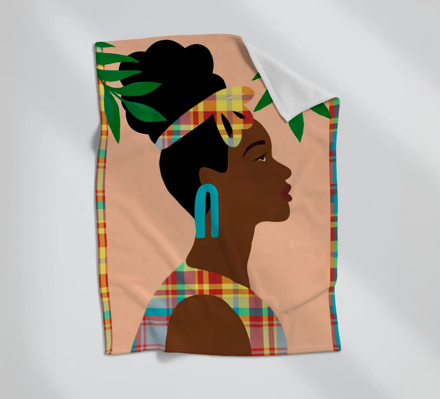 Ebullient Echoes fleece blanket by Mathudace Créas