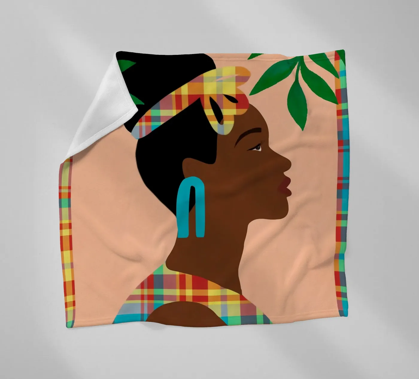 Ebullient Echoes fleece blanket by Mathudace Créas