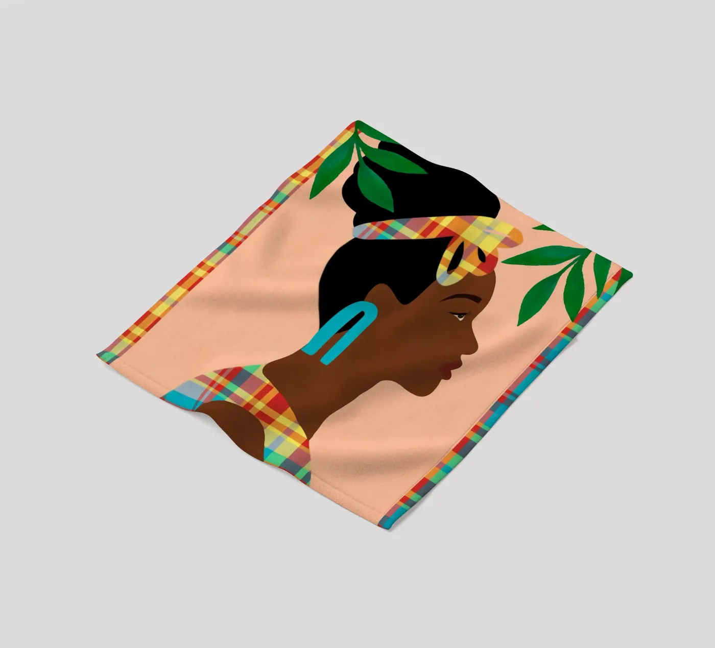 Ebullient Echoes fleece blanket by Mathudace Créas