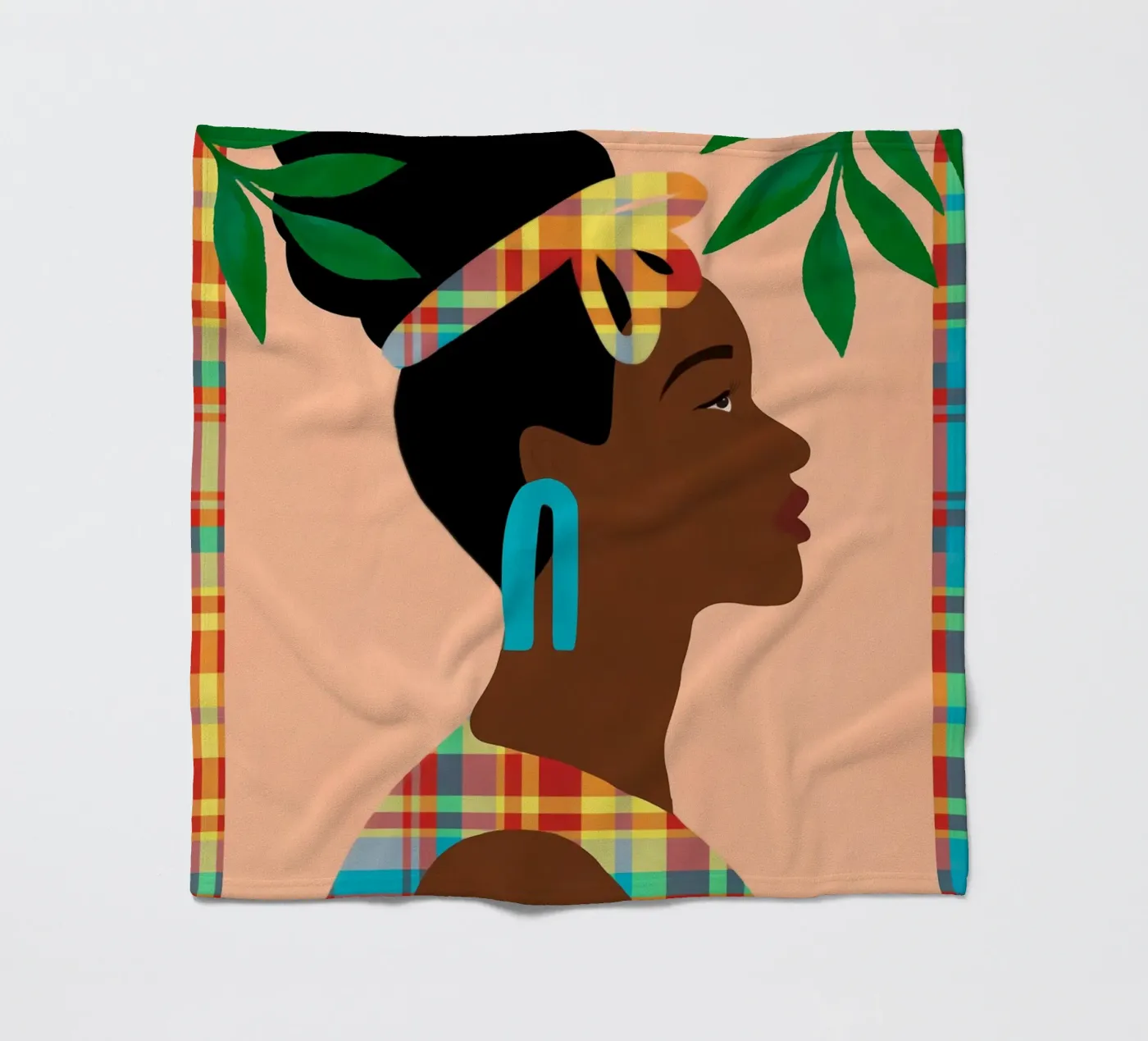 Ebullient Echoes fleece blanket by Mathudace Créas